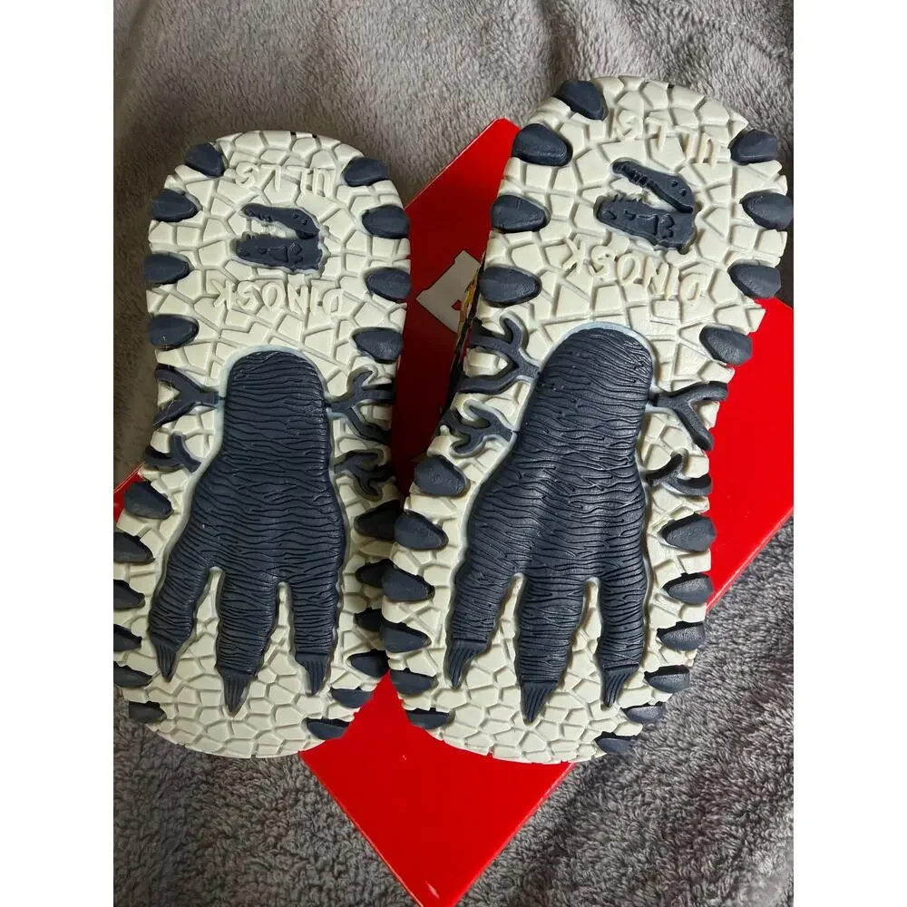 New Bull Boys Dinosaur Sandals Gray Navy Kids Size US 9